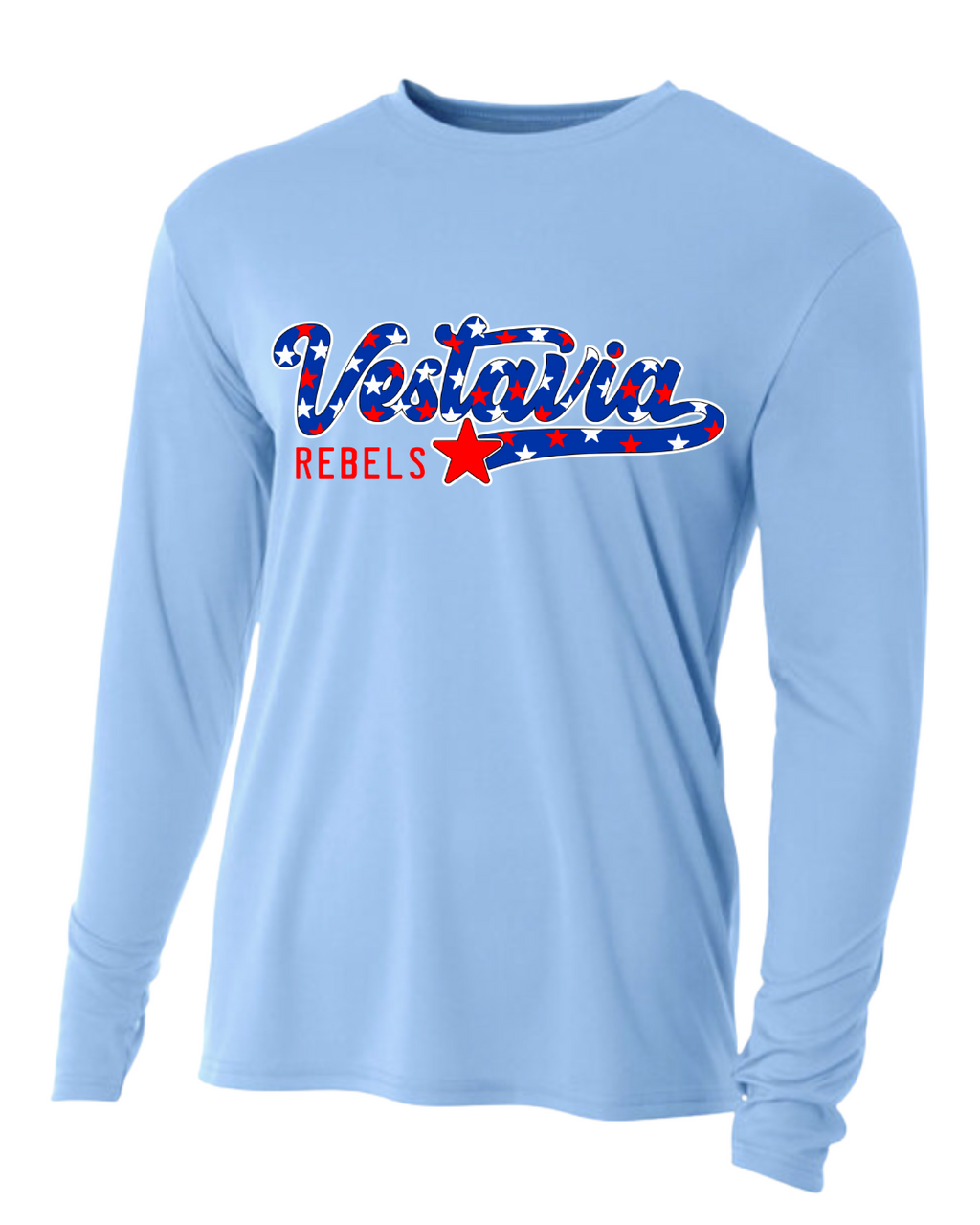 Vestavia Star Script Long Sleeve Dri Fit Tee