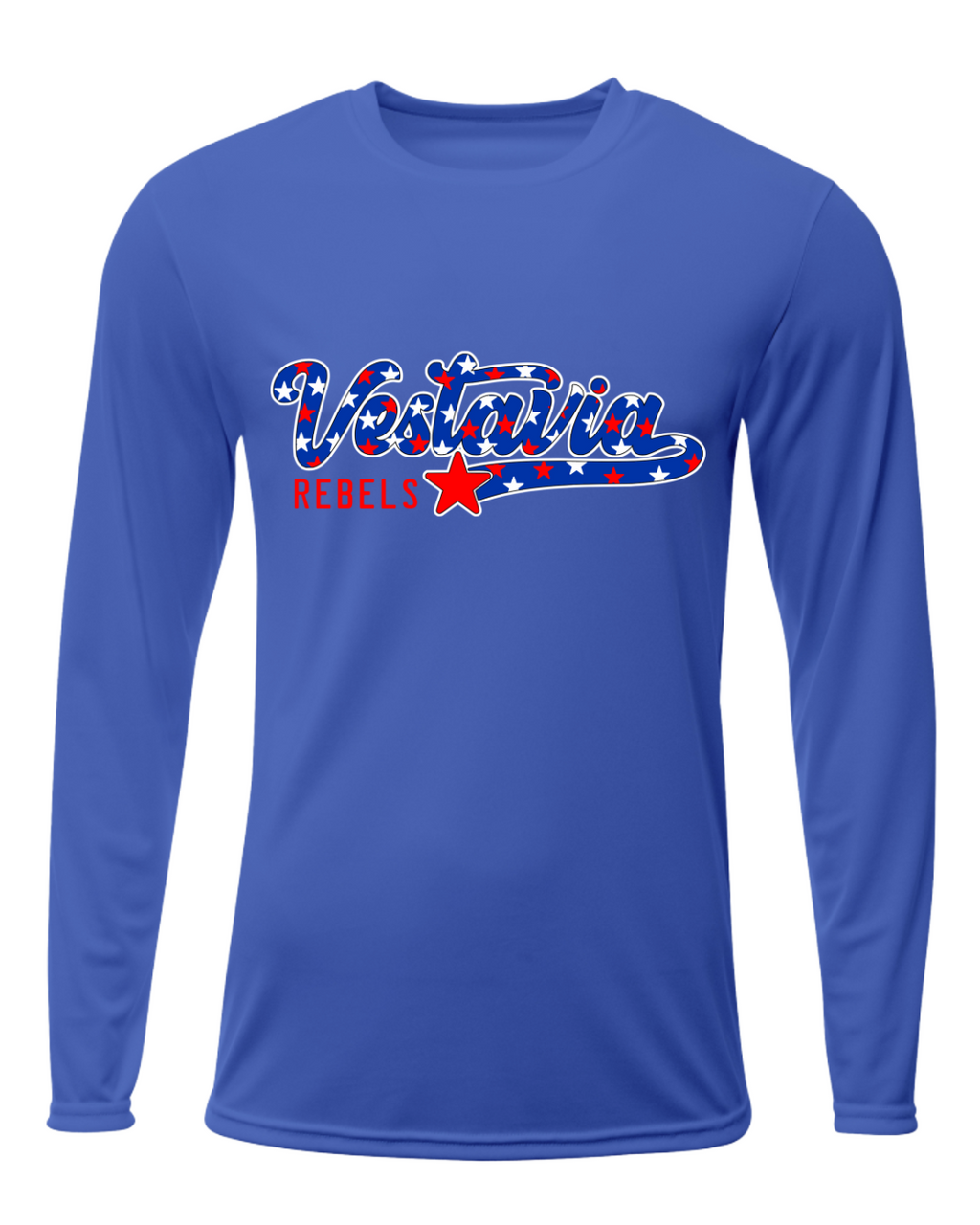 Vestavia Star Script Long Sleeve Dri Fit Tee