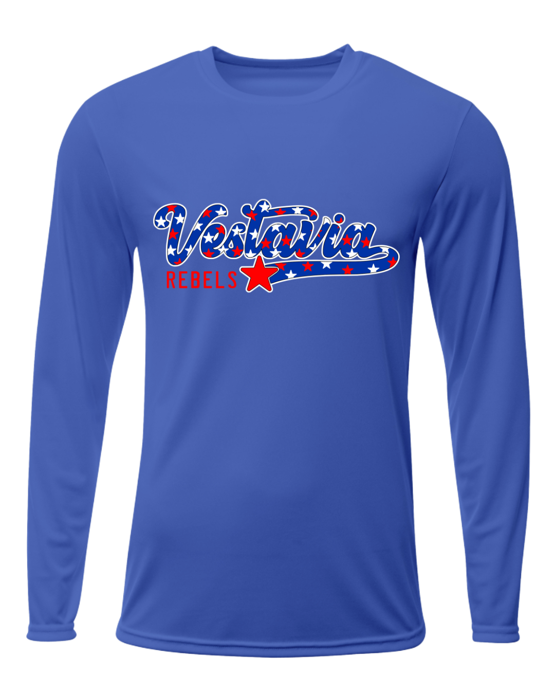 Vestavia Star Script Long Sleeve Dri Fit Tee
